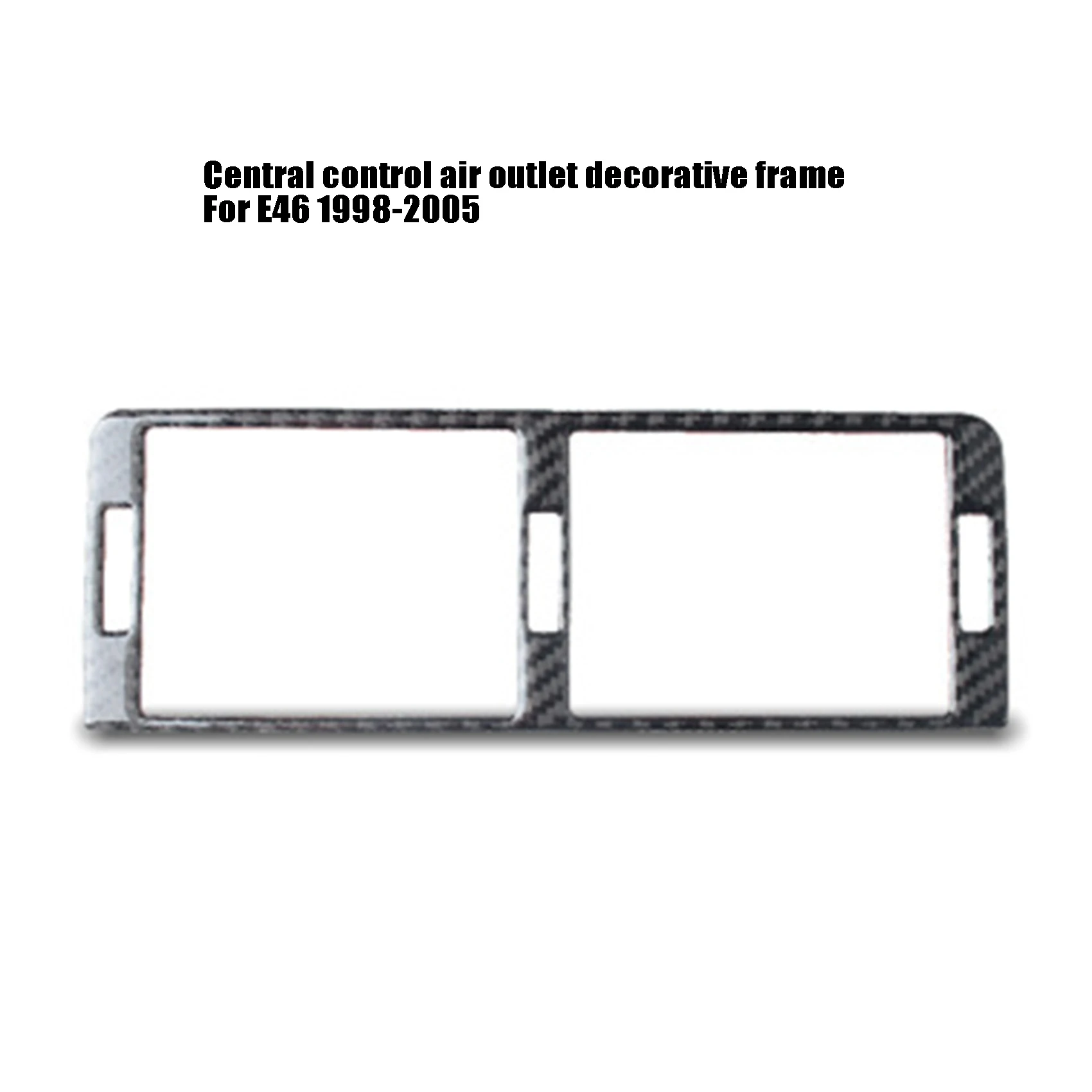 1 бр. Тампон върху отдушник, стикер на отдушник конзола от карбон за BMW серия 3 E46 98-05
