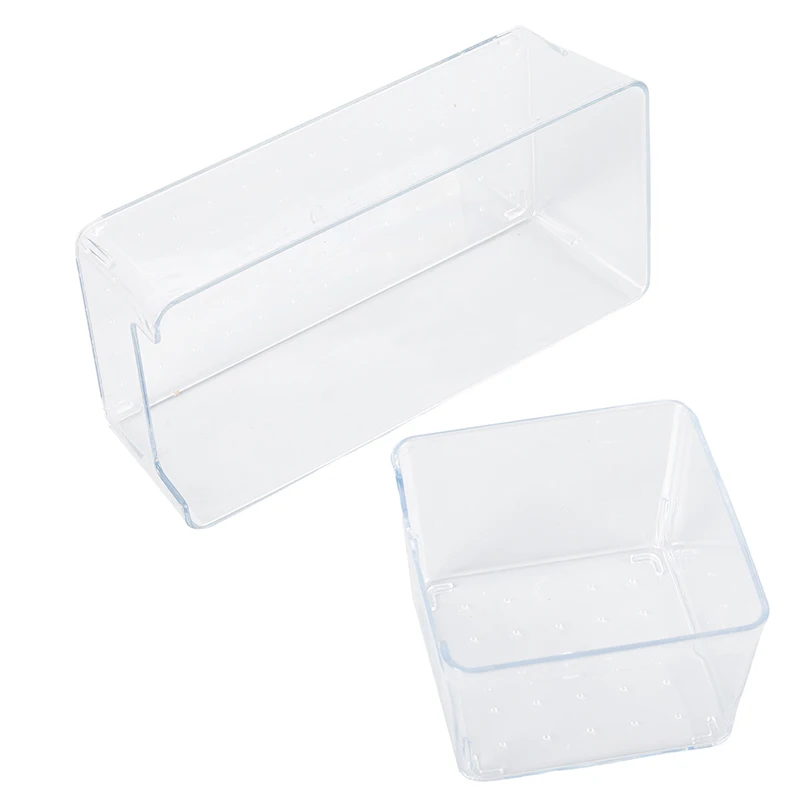 Акрилна Кутия за съхранение на Прозрачен Настолен Органайзер Кутия за етикети с Голям Капацитет Титуляр за Субпакета Кутия за съхранение на канцеларски материали за работния плот