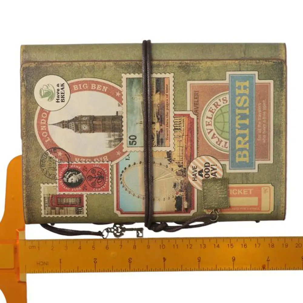 Ретро списание за еднократна употреба, Личен дневник на пътуване, Класически кожен бележник за пътуване в подарък