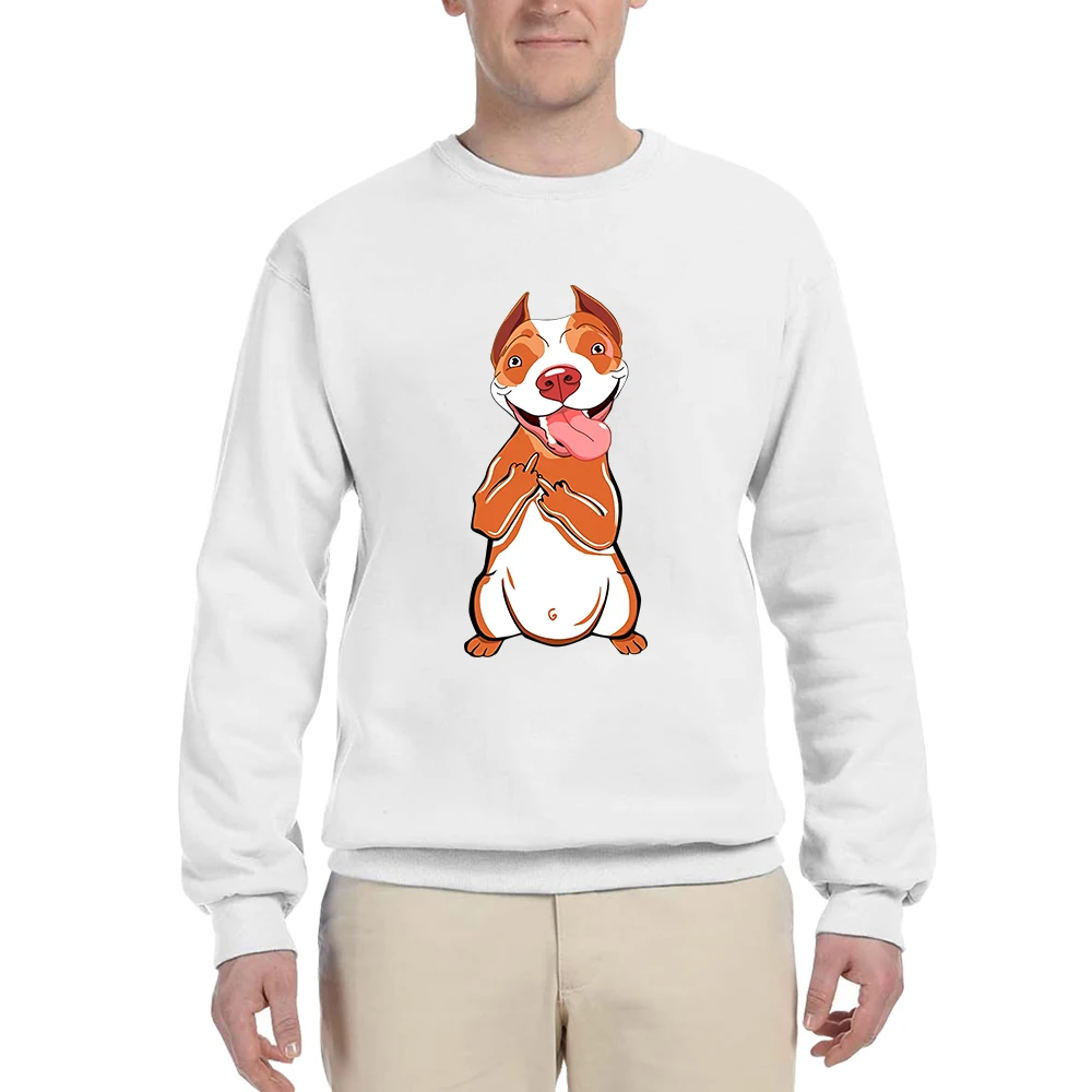 Hoody HX Animal Куче с принтом Немски овчарки, пуловер със среден пръст, върхове, градинска дрехи, Модни ежедневни ризи, мъжки дрехи