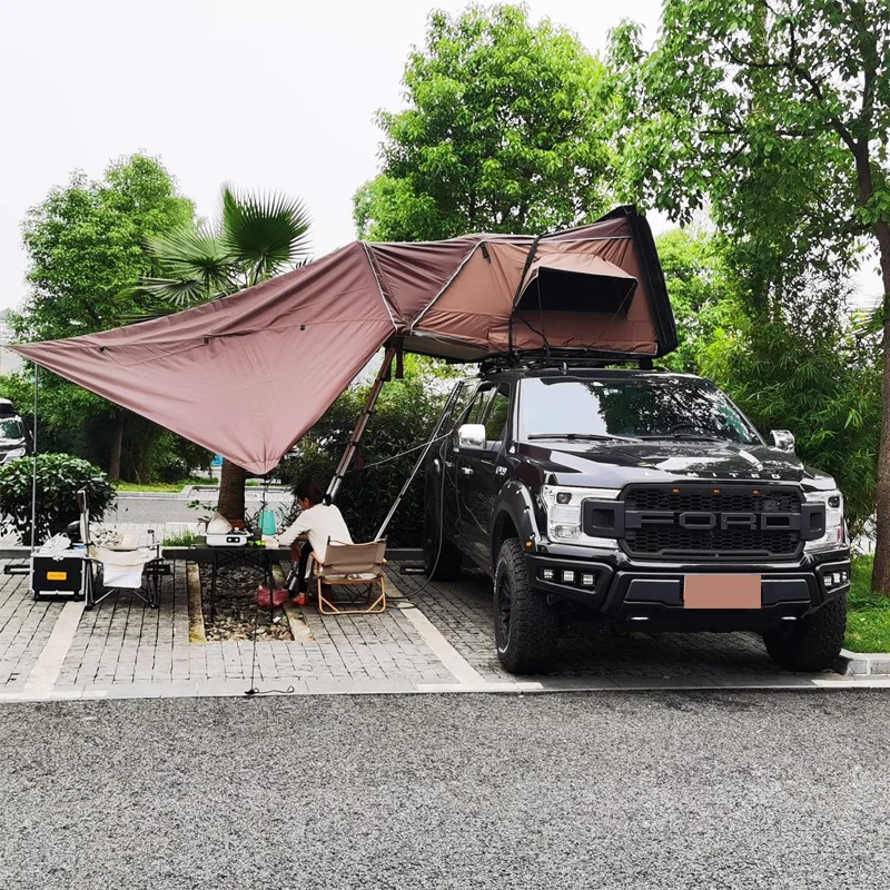 Обичай алуминиев твърд корпус на покрива на колата е Открит Сгъваем Къмпинг Палатка на покрива на камион за автомобил-пикап