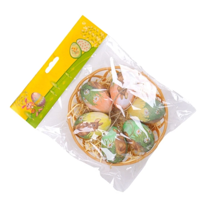 Великденски яйца, разноцветни птичи яйца от стиропор, занаяти собствените си ръце, Щастливи Великденски декорации, Детски Подаръци, стоки за дома.