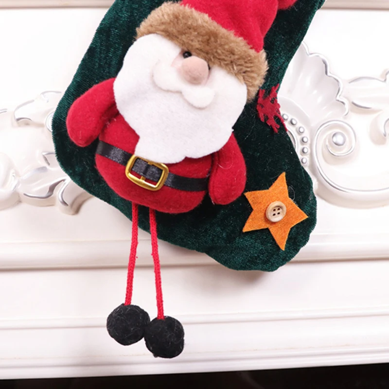 2023 Нова Година Коледна Торбичка За Отглеждане Коледен Подарък Чанта Бонбони Noel Коледна Украса За Дома Навидад Чорап Коледно Дърво Декор