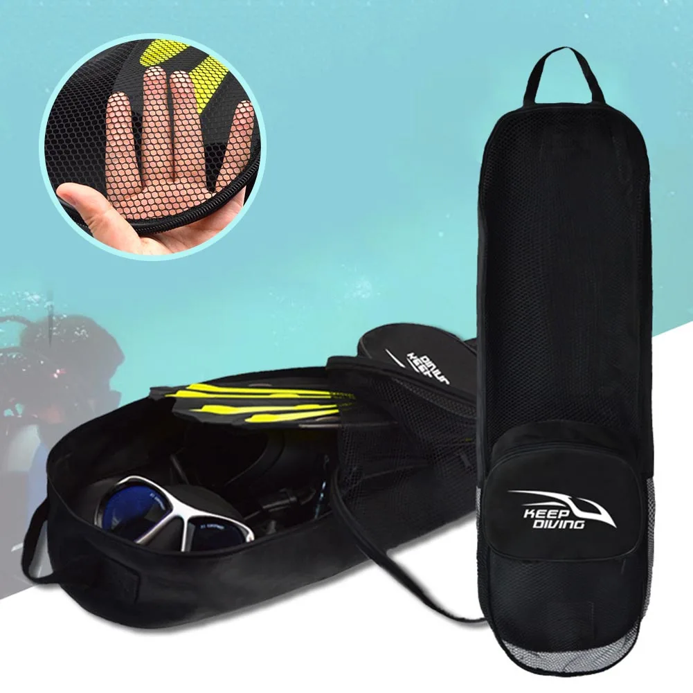 Висококачествена Горещо разпродажба на Окото чанта 1бр 72 *22*12 см Черен за гмуркане Достатъчно голям Найлон + Окото подводни устройства