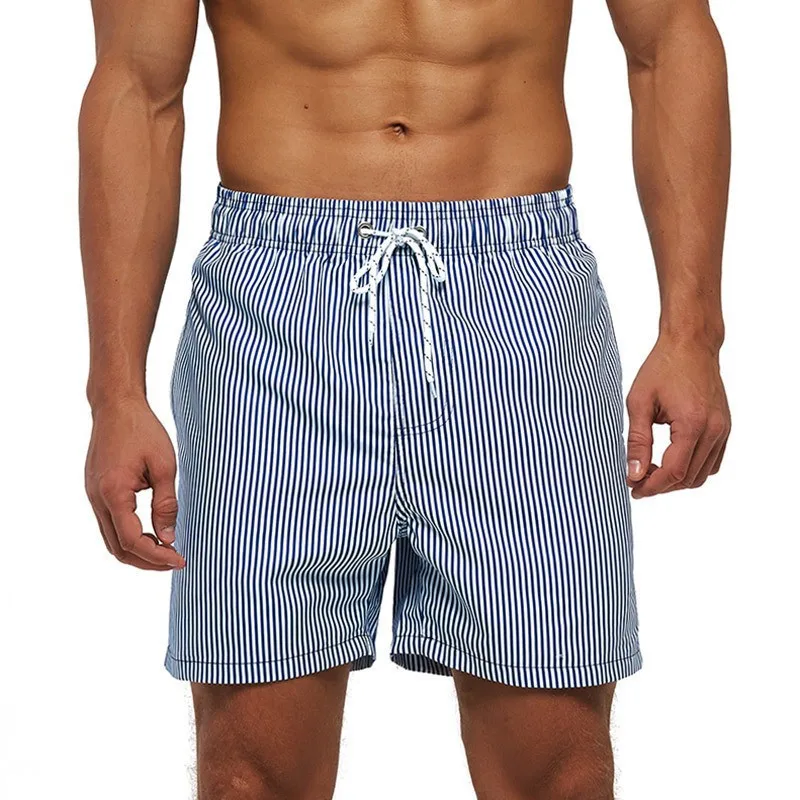 Быстросохнущий Летен мъжки бански, Плажни плажни шорти, къси Панталони Мъжки бански Мъжки Спортни дрехи Плажно облекло за фитнес Плюс размер
