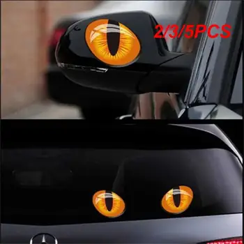 2/3 / 5ШТ Универсални автомобилни стикери 3D Стерео Светлоотразителни Котешки Очи Автомобили стикер Креативна Стикер на огледалото за обратно виждане Етикети за очите етикети