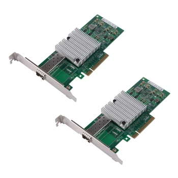 2X10 Gb Мрежова карта PCI-E NIC 82599EN Чипсет За Конвергентного мрежов адаптер X520-DA1 (NIC) с един Порт SFP +