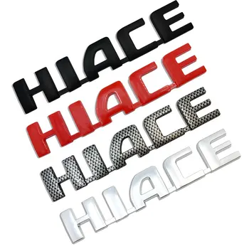 3D Триизмерна етикети на задната врата на купето, стикери с логото на HIACE (ABS пластмаса), подходящи за аксесоари на Toyota HIACE Sea Lion
