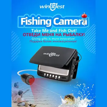 4.3-инчов видео-Здрав Преносим Комплект камера с LCD дисплей Здрава Зимна подледная риболов Риболовен детектор на Речна Морски риболов