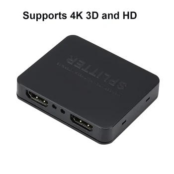 4K, HDMI-съвместим Сплитер HD Switch 1 2 Изход Видео Опаковка Усилвател Двоен Дисплей За HDTV Box Монитор, Проектор Лаптоп