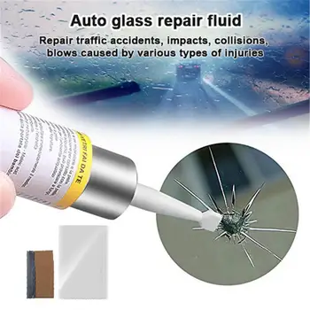 Autoglass Nano Repair Liquid Набор от Инструменти За Ремонт на Пукнатини На Window Стъкло на Колата Драскотини На Предното Стъкло на Автомобила Набор от Инструменти За Ремонт на DIY