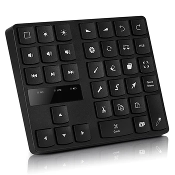 Bluetooth 5.0 Клавиатура с 35 клавиша Безжична цифрова клавиатура с номер Бързото Посоката на меню Клавиш Нагоре, Надолу