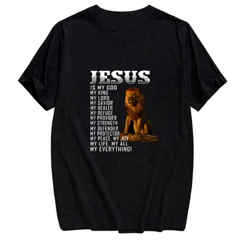 CLOOCL 100% Памучен Тениска Jesus Тениски Мъжки/Дамски Градинска Ежедневни Дрехи Маркови Тениски Облекло Camiseta De Algodón Директен Доставка
