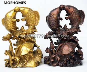 MOEHOMES - архаизъм рафинирования мед, статуята на geomantic богатството на Риби, семейно украса, изделия от метал