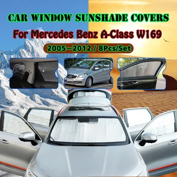 Авто сенника е С Пълно Покритие За Mercedes Benz A-Class W169 2005 ~ 2012 Анти-UV Козирка За Прозорци, Автоаксесоари