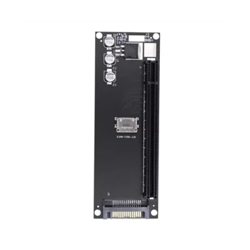 Адаптер, PCIe СФФ-8611, адаптер Oculink СФФ-8611-PCIe PCI-Express 16X 4X с един порт SATA захранване за видеокартата и дънната платка
