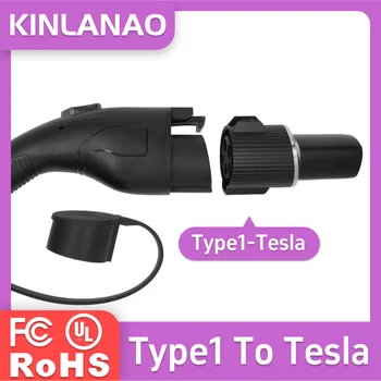 Адаптер за зарядно устройство KINLANAO Type1 за Tesla Type1 конектор за зарядно устройство GBT charging EV
