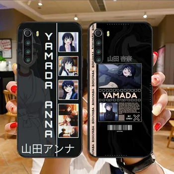 Аниме Ямада Анна Калъф за Мобилен Телефон Xiaomi Mi 13 12 12S 12T 11T 10T 9T Pro Lite Ultra Poco F3 F4 F5 X4 GT Черен Калъф Funda