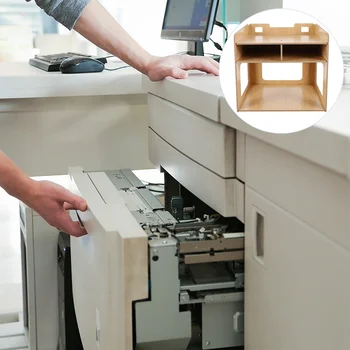 Багажник За Експресна Принтер Сметки Термална Бамбук Поставка За Лаптоп Дървена Богат На Функции На Срока За Съхраняване На