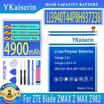 Батерия YKaiserin 4900mAh LI3940T44P8H937238 за ZTE Blade Z MAX Z982 Bateria