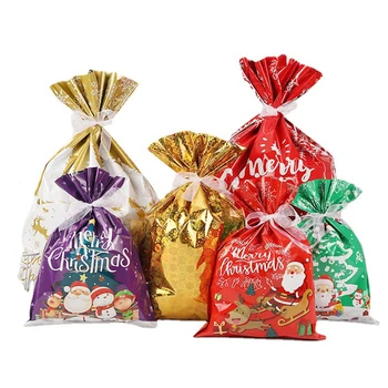 Богата колекция подарък пакет Весела Коледа на съвсем малък за опаковане на бонбони и бисквити 2023 Навидад Коледна Украса за дома на Нов 2024 година