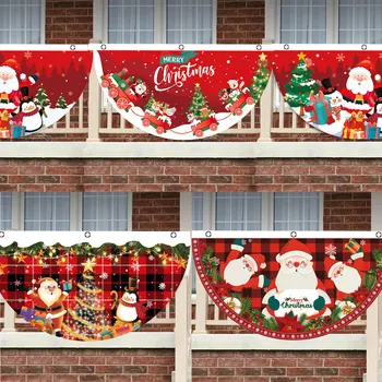 Дядо Коледа Е Коледен Фен Флаг Банер 2023 Коледен Окачен Украшение Весел Коледен Декор За Дома Коледни Подаръци Навидад Нова Година