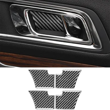 за Ford Explorer 2013 2014 2015 2016-2019 Вътрешна Украса врата купи Стикер за облицовки, шапки и Аксесоари за интериора на колата е от въглеродни влакна
