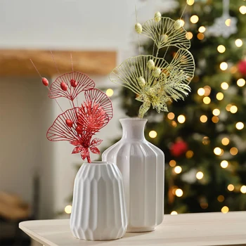 Имитация на листата на Гинко, Изкуствена Разклонение на растението, Творчески подпори за фотосесия с разноцветни листа за домашен интериор Коледна сватба