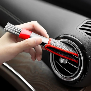 Инструмент за почистване на контакти на автомобилния климатик Многофункционална четка за прах автоаксесоари Многофункционална четка за почистване на салон