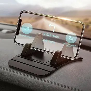 Кола Номер Противоскользящий Автомобилен Силикон Притежателя Подложка За Арматурното Табло, Поставки За Телефон, GPS Скоба За iPhone Samsung Xiaomi