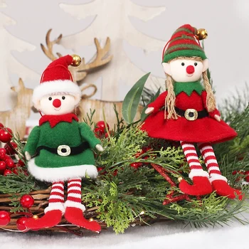 Коледни кукли, висящи играчки, Празнични окачване, забавни декорации и подаръци за децата, Коледна декорация, украса за Коледната елха
