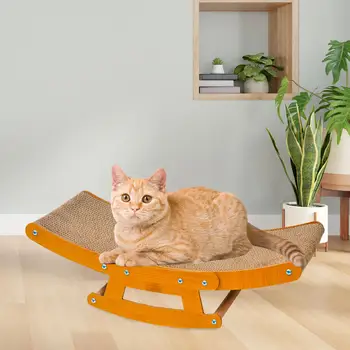 Легло-хамак за котки-качалок, удобно легло за почивка с кошачьими нокът от гофрирана хартия за кученца, котенков, дребни животни, кучета, зайци