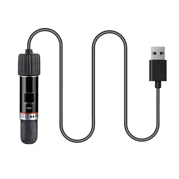 Мини USB аквариумный нагревател Ефективен здрав нагревателен прът с интелигентен контрол на температурата Малка потопяема бойлер
