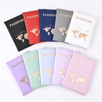 Многофункционална модни корици за паспорти от изкуствена кожа, поставки за паспортных карти и лични карти, пакет за паспорт, защитен калъф за паспорт, чанта за карти