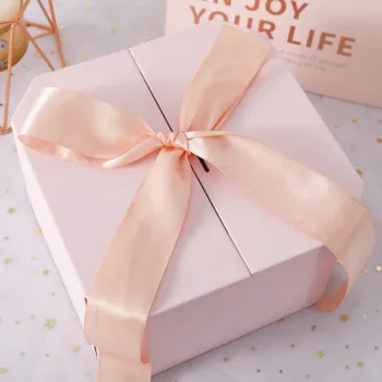 Мода Бонбони Лук Подарък Кутия За Сватба, Булчински Душ Дете, Подаръци, Опаковки, Кутии На Едро Рожден Ден Полза Подарък Кутия