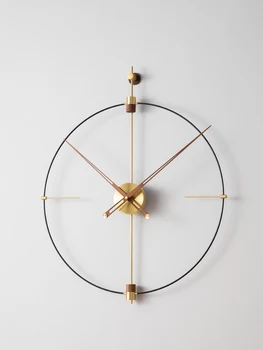 Модерна декоративна рисувани стенни часовници Часовници за всекидневна луксозни часовници за верандата творческа минималистичное изкуство прости висящи часовници simple.