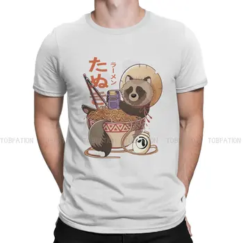 Мъжка тениска с изображение на енотовых животни, Тануки Ramen, Класическа тениска с индивидуалността, графични свитшоты, Нова тенденция