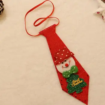 Нежен Коледен Вратовръзка За Деца Износоустойчива Издръжлив Коледен Вратовръзка За Деца Детско Представа Cosplay Вратовръзка За Парти