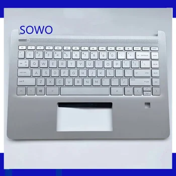 Новата клавиатура с поставка за ръце за HP TPN-Q221 14-DQ 14-FQ L61507-001 сребрист цвят