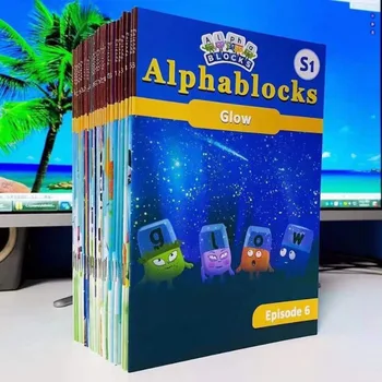 Новите цифрови блокове Alphablocks, дигитални градивни елементи Lines Kids, книги за ранно обучение по английски език с картинки