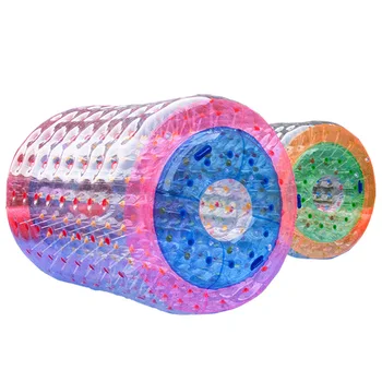 Обзавеждане воден парк на открито Надуваем барабан за детски играчки в басейна, дебели прозрачен цветен бочкообразный прогулочный топката