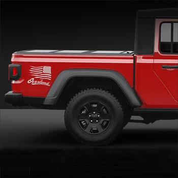 Опашката на Багажника на Колата Сухопътна Американски Флаг Стикер Vinyl Графична Обвивка Декор Стикер за Jeep Gladiator JT 2018 2019 2020 2021 2022
