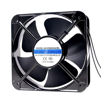 Охлаждащ вентилатор GH20060HA2BL ac 220/240 0.45 A 200x200x60 мм, 2-жичен