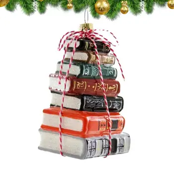 Полагане на книгата бижута, книги за четене, декоративни украси за Коледа, diy от смола, коледната елха, креативни бижута, нова година подарък