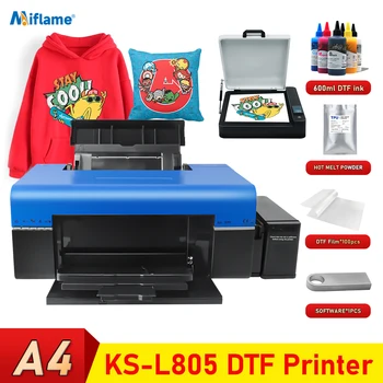 Принтер DTF L805 Машина за печат на тениски формат А4 с DTF-фурна impresora Принтер за прехвърляне на dtf директно на филм за печат на текстил с ръцете си