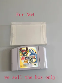 Прозрачен калъф за съхранение на колекции за ДОМАШНИ ЛЮБИМЦИ, кутия за защита на игри на карти за N64