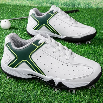 Професионална мъжки обувки за голф Дишащи Обувки за голф, Лека Обувки за голфъри Мъжки Маратонки