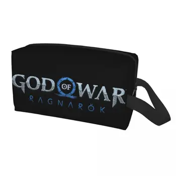 Пътна чанта за тоалетни принадлежности, God Of War, органайзер за козметика Kawaii Viking Мит, дамски кутия за съхранение на козметични консумативи Dopp Box Kit