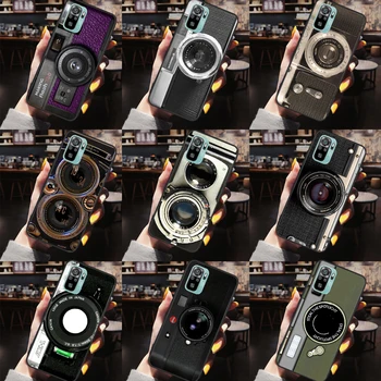 Ретро камера за Redmi 10 9 9А 9В 9T калъф за Xiaomi Redmi Note 11 Pro, калъф Note 8 9 10 Pro, калъф 9S 10S