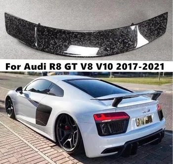 Спойлер за Audi R8 V8 V10 GT Coupe 2017 2018 2019 2020 2021 Крило, перваз, опашка, Спойлер на багажника от настоящия въглеродни влакна